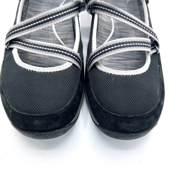 Dansko Hazel Black Mary Jane Suede Mesh Comfort Shoes Size 39 - Picture 4 of 13